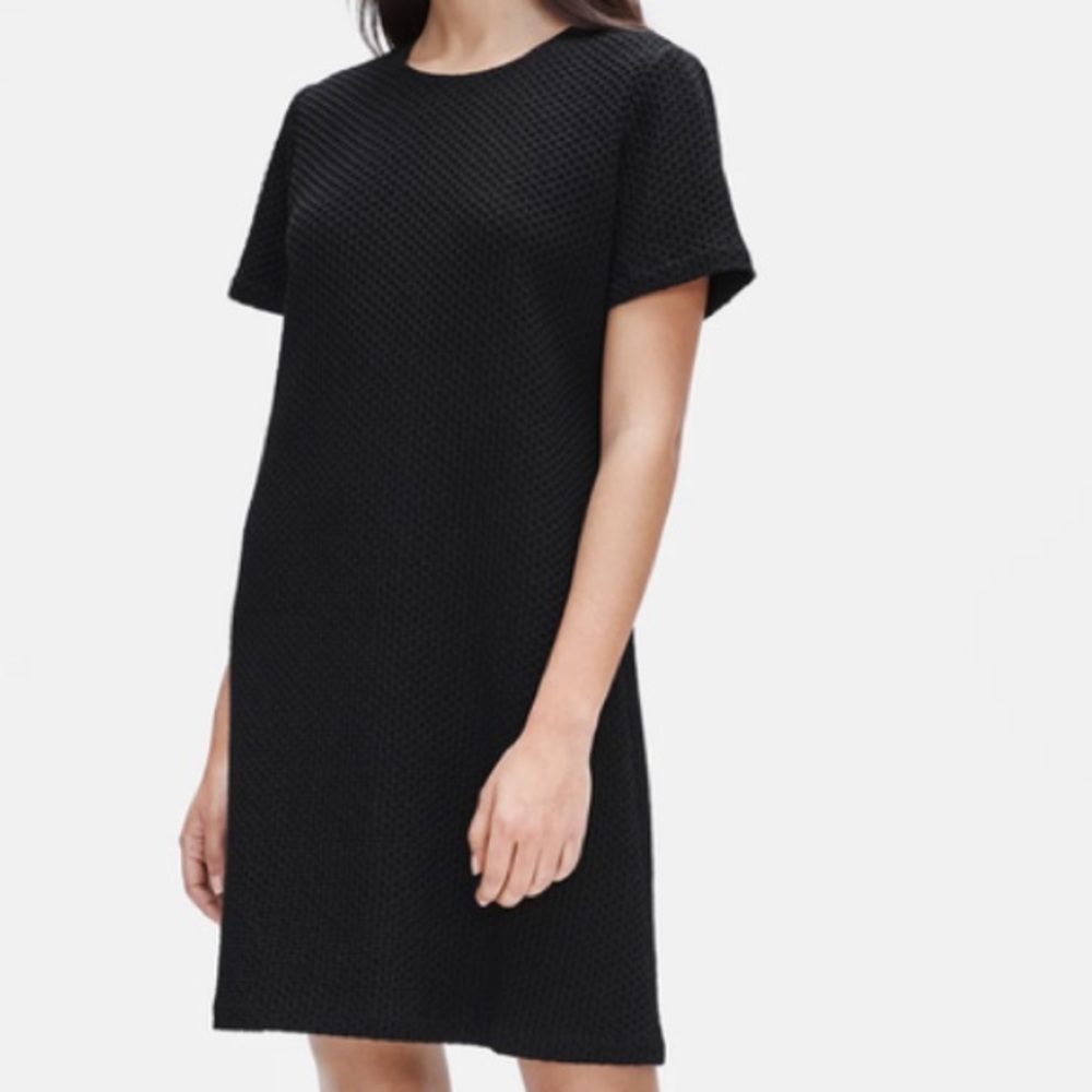 NWT Eileen Fisher Tencel & Organic Cotton Honeycomb Dress XL